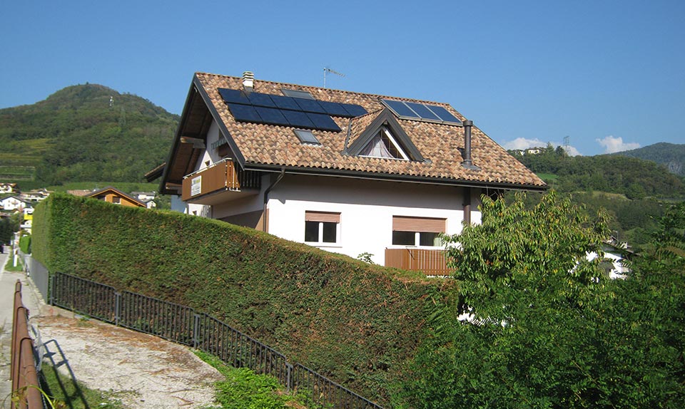 Impianto fotovoltaico per edificio residenziale