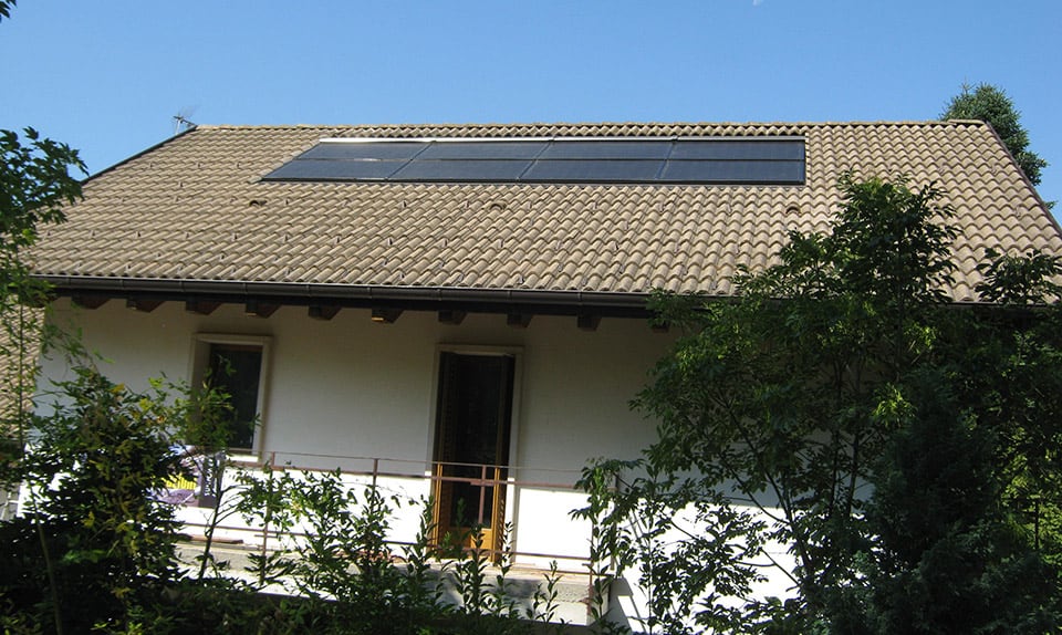 Impianto fotovoltaico totalmente integrato